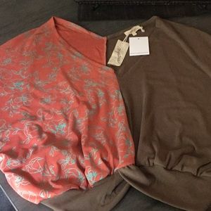 Waistline v neck poncho style shirt